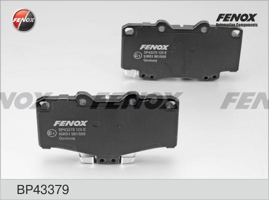 Fenox BP43379 - Kit pastiglie freno, Freno a disco autozon.pro