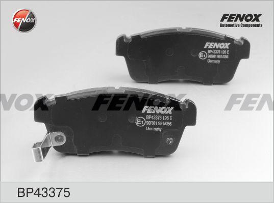 Fenox BP43375 - Kit pastiglie freno, Freno a disco autozon.pro