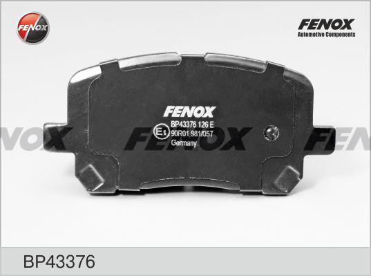 Fenox BP43376 - Kit pastiglie freno, Freno a disco autozon.pro