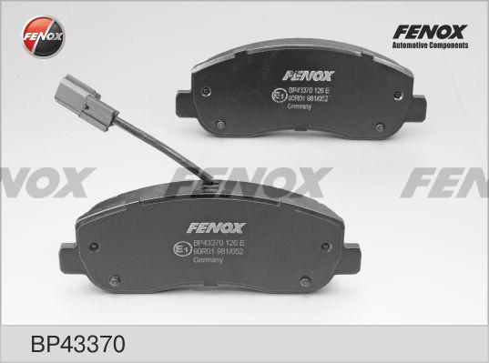 Fenox BP43370 - Kit pastiglie freno, Freno a disco autozon.pro