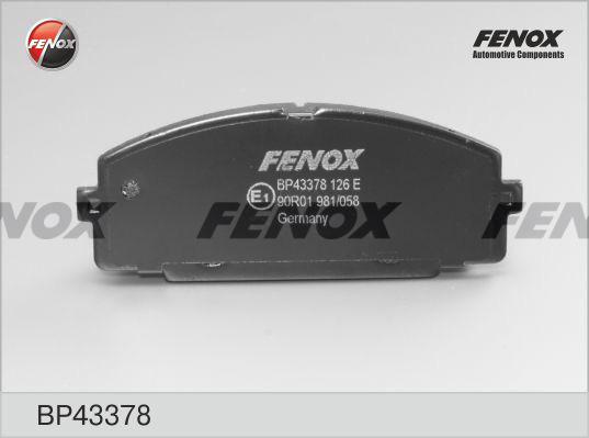 Fenox BP43378 - Kit pastiglie freno, Freno a disco autozon.pro