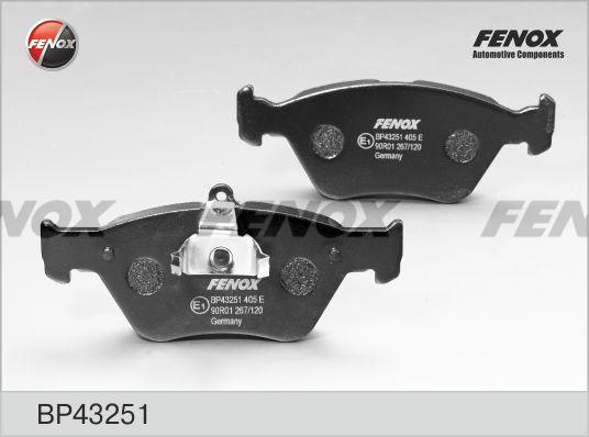 Fenox BP43251 - Kit pastiglie freno, Freno a disco autozon.pro