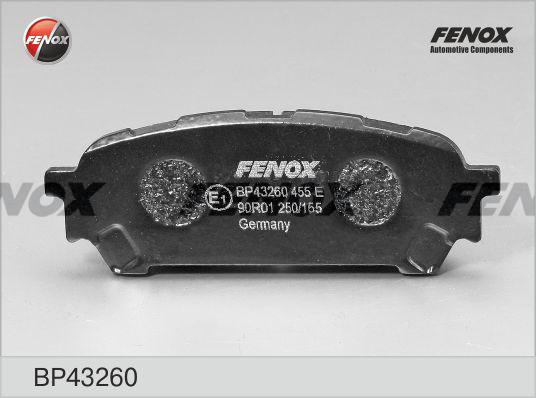 Fenox BP43260 - Kit pastiglie freno, Freno a disco autozon.pro