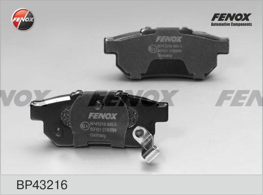 Fenox BP43216 - Kit pastiglie freno, Freno a disco autozon.pro