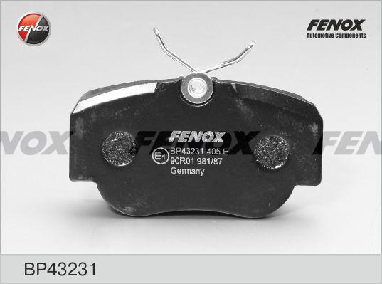 Fenox BP43231 - Kit pastiglie freno, Freno a disco autozon.pro