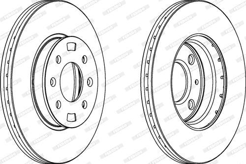 Ferodo DDF1603C - Discofreno autozon.pro