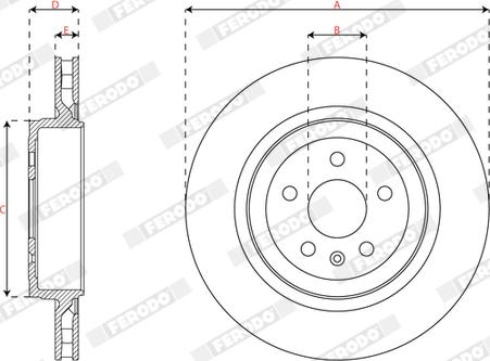 Ferodo DDF3018C-1 - Discofreno autozon.pro