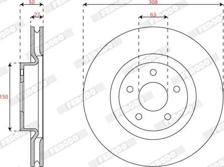 Ferodo DDF3021C - Discofreno autozon.pro