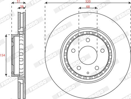 Ferodo DDF3070C - Discofreno autozon.pro