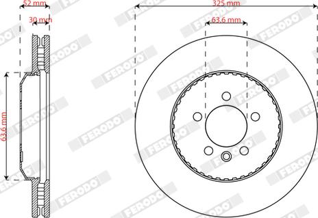 Ferodo DDF3078VC-1 - Discofreno autozon.pro