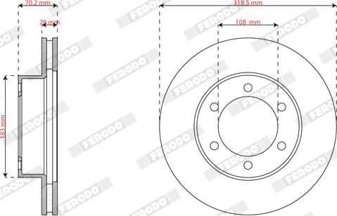 Ferodo DDF2435 - Discofreno autozon.pro