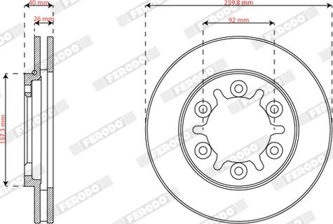 Ferodo DDF2568X - Discofreno autozon.pro