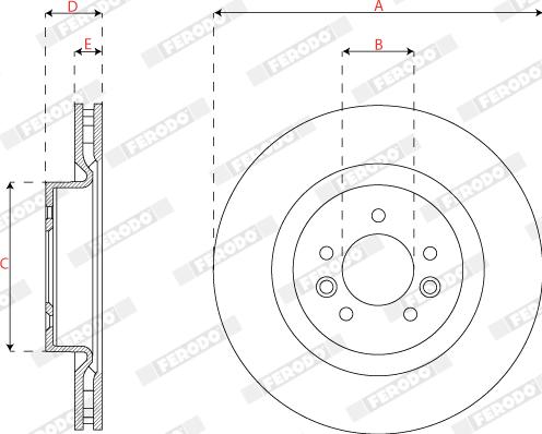 Ferodo DDF2635C-1 - Discofreno autozon.pro