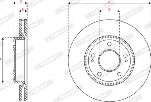 Ferodo DDF2088C - Discofreno autozon.pro