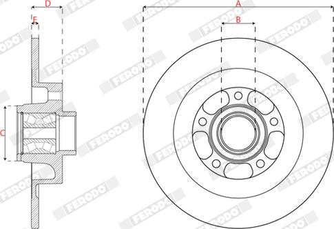 Ferodo DDF2857C-1 - Discofreno autozon.pro