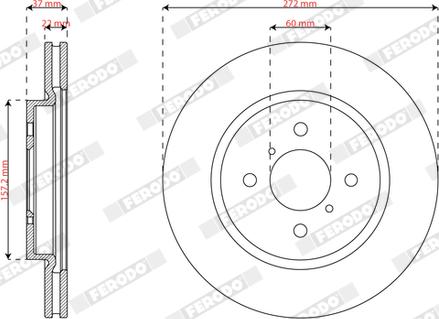 Ferodo DDF2376C - Discofreno autozon.pro