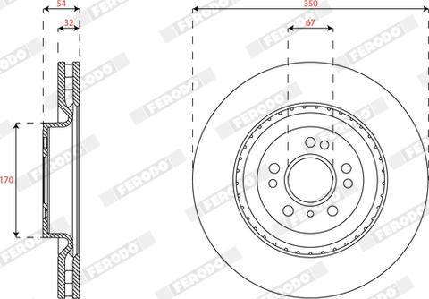 Ferodo DDF2206C-1 - Discofreno autozon.pro