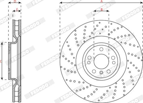 Ferodo DDF2207C-1 - Discofreno autozon.pro