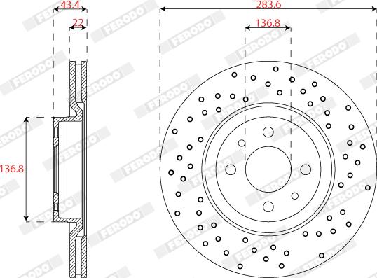 Ferodo DDF2793C - Discofreno autozon.pro