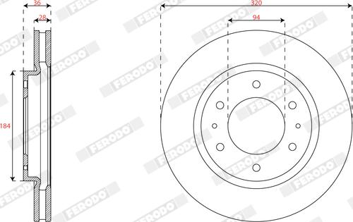 Ferodo DDF2752C - Discofreno autozon.pro