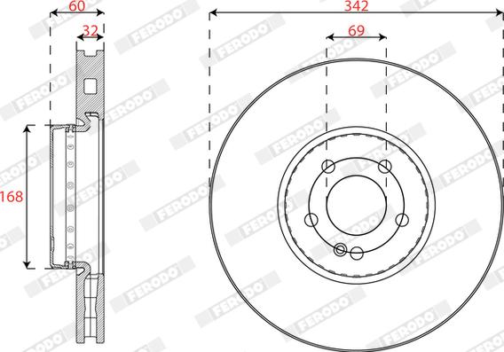 Ferodo DDF2713VC-1 - Discofreno autozon.pro