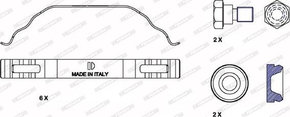 Ferodo FAC173 - Kit accessori, Pastiglia freno autozon.pro