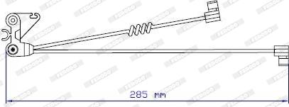 Ferodo FAI125 - Contatto segnalazione, Usura past. freno / mat. d'attrito autozon.pro