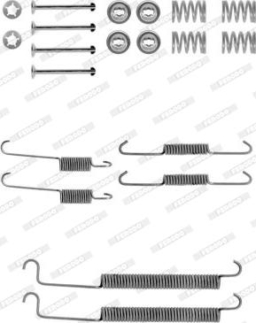 Ferodo FBA205 - Kit accessori, Ganasce freno autozon.pro