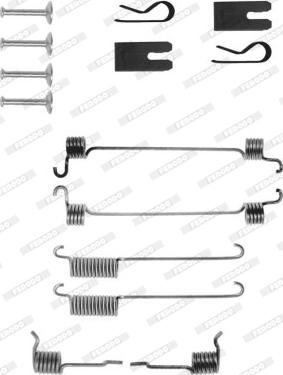 Ferodo FBA208 - Kit accessori, Ganasce freno autozon.pro