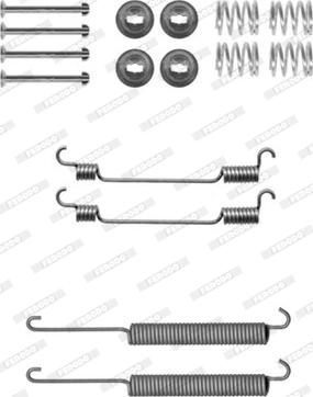 Ferodo FBA228 - Kit accessori, Ganasce freno autozon.pro