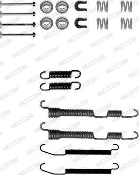 Ferodo FBA222 - Kit accessori, Ganasce freno autozon.pro