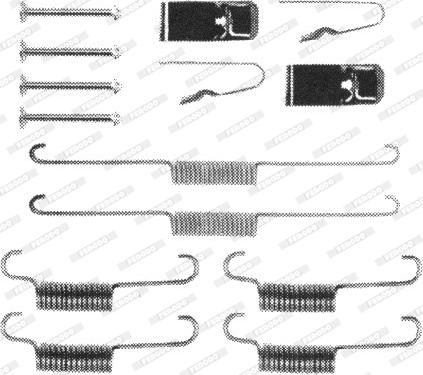 Ferodo FBA79 - Kit accessori, Ganasce freno autozon.pro