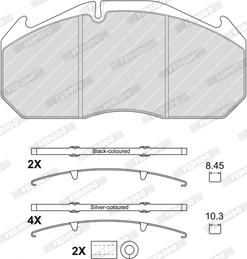 Ferodo FCV4906B - Kit pastiglie freno, Freno a disco autozon.pro