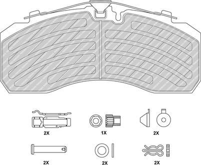 Ferodo FCV4296PTS - Kit pastiglie freno, Freno a disco autozon.pro