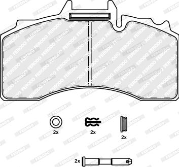 Ferodo FCV4281B - Kit pastiglie freno, Freno a disco autozon.pro