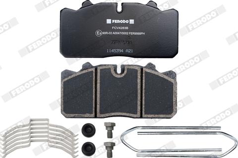 Ferodo FCV4283B - Kit pastiglie freno, Freno a disco autozon.pro