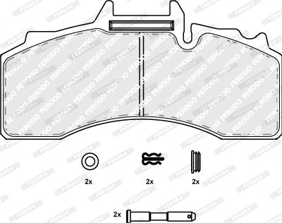 Ferodo FCV4282B - Kit pastiglie freno, Freno a disco autozon.pro