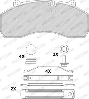 Ferodo FCV1901B - Kit pastiglie freno, Freno a disco autozon.pro