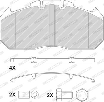 Ferodo FCV1404BFE - Kit pastiglie freno, Freno a disco autozon.pro