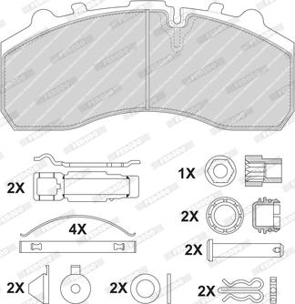 Ferodo FCV1598BFE - Kit pastiglie freno, Freno a disco autozon.pro