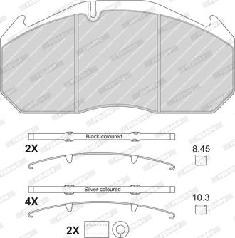 Ferodo FCV1583B - Kit pastiglie freno, Freno a disco autozon.pro