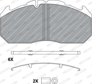 Ferodo FCV1579B - Kit pastiglie freno, Freno a disco autozon.pro