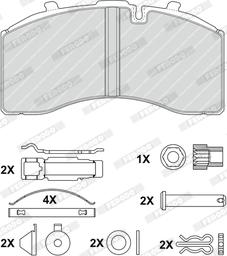 Ferodo FCV1657B - Kit pastiglie freno, Freno a disco autozon.pro