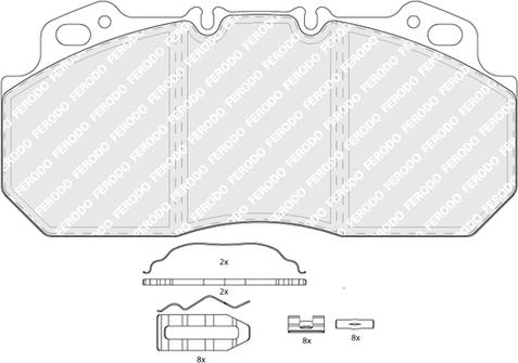 Ferodo FCV1047B - Kit pastiglie freno, Freno a disco autozon.pro