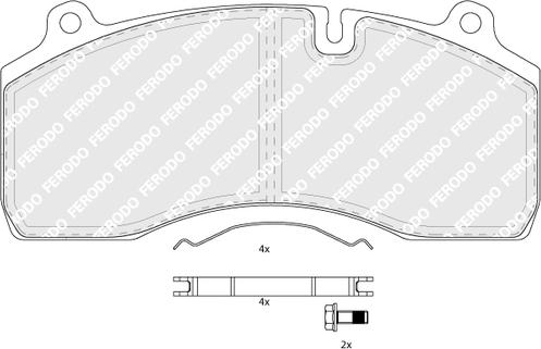 Ferodo FCV1815B - Kit pastiglie freno, Freno a disco autozon.pro