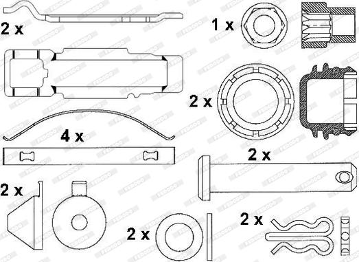 Ferodo FCV1328BFE - Kit pastiglie freno, Freno a disco autozon.pro