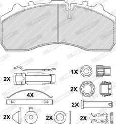 Ferodo FCV1373BFE - Kit pastiglie freno, Freno a disco autozon.pro