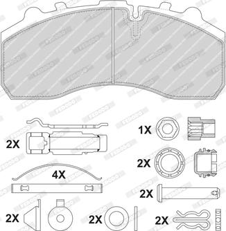 Ferodo FCV1373BHD - Kit pastiglie freno, Freno a disco autozon.pro