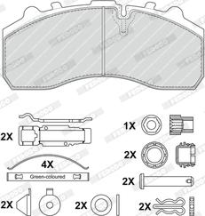 Ferodo FCV1373DFE - Kit pastiglie freno, Freno a disco autozon.pro