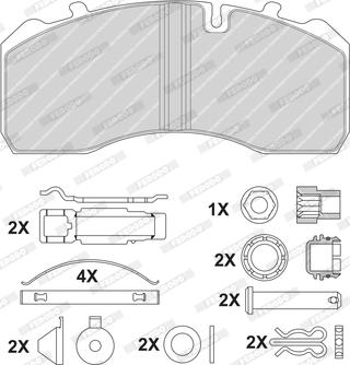 Ferodo FCV1792BFE - Kit pastiglie freno, Freno a disco autozon.pro